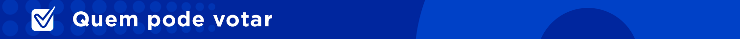 Quem pode votar